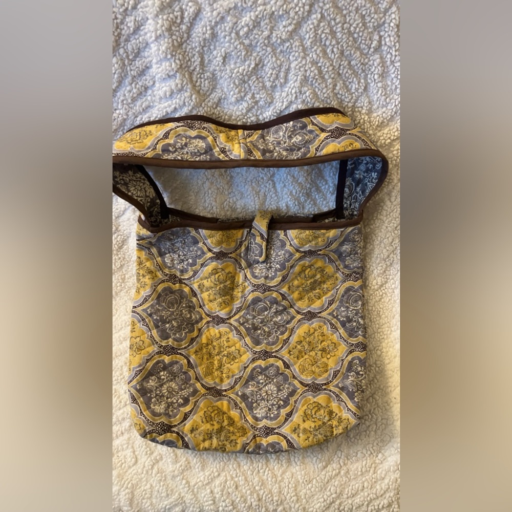 Vera Bradley yellow and grey purse